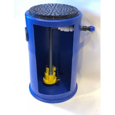 300Ltr Storm and Grey Water Single Pump Station, Ideal For Cellars, Basements and Light Wells
