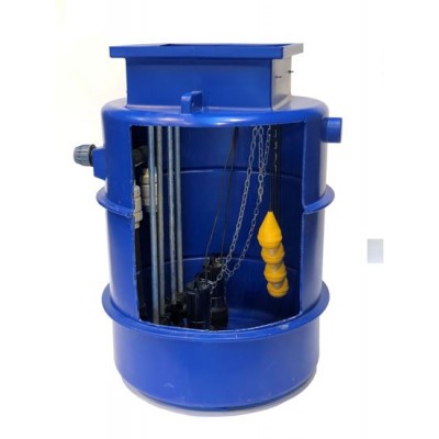 1000Ltr Dual Sewage Pump Station 10m head, Ideal for houses with up to 5 Bedrooms