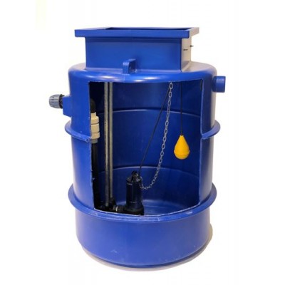 1000Ltr Single Sewage Pump Station 6m head, Ideal for houses with up to 5 Bedrooms